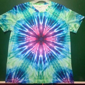 Unisex Adult Lightweight Tie Dye T-shirt - Size Large - New